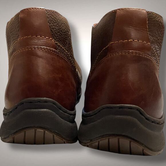 Men's 12M JOHNSTON & MURPHY Brown Leather Chukka Boots Excellent Condition - Picture 7 of 14